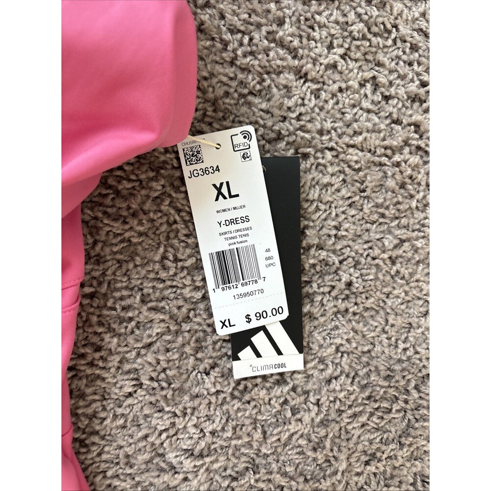 Adidas Tennis Climacool Y-Dress Women's Size XL Pink JG3634 MRSP $90 New - Picture 2 of 5